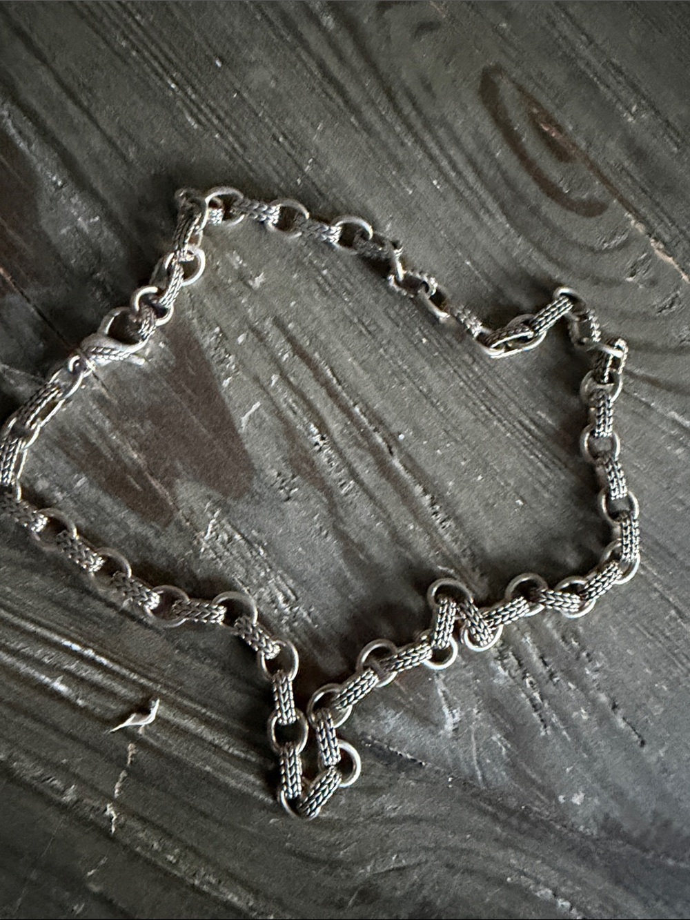 John Hardy JAI Braided Basketweave Sterling Silver 8.5mm Link 20” Necklace